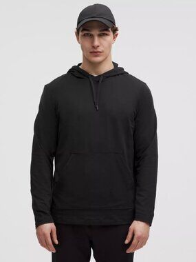lululemon Soft Jersey Pullover Hoodie Size M Black SOFT $118